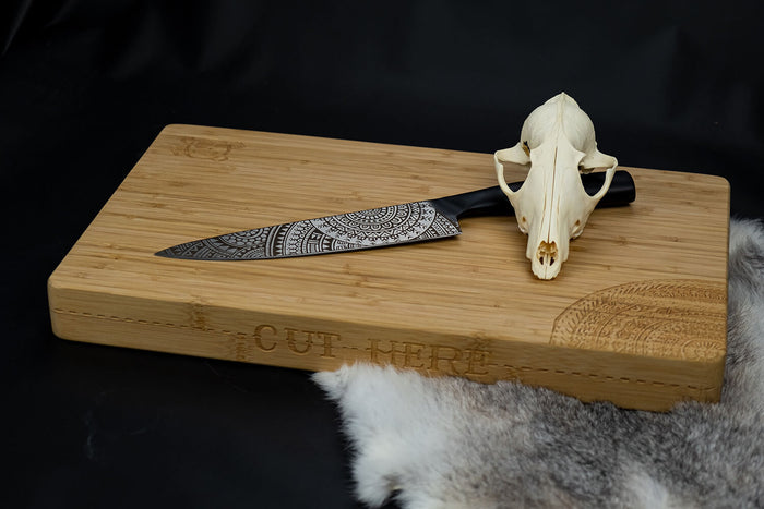 Couteau de chef 20cm Homey's by Schiffmacher manche en inox noir