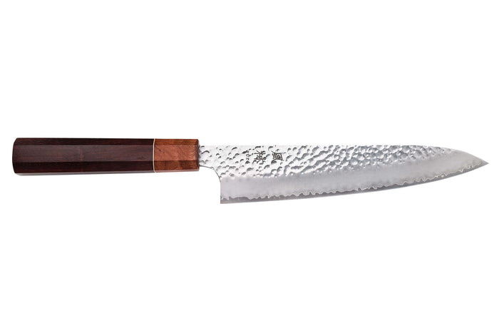 Couteau de chef 20cm japonais artisanal Yuzo Akira Tsuchime VG10