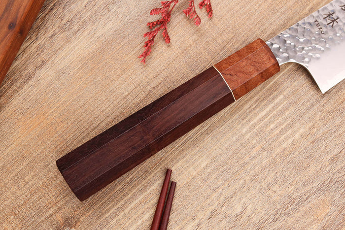 Couteau de chef 20cm japonais artisanal Yuzo Akira Tsuchime VG10