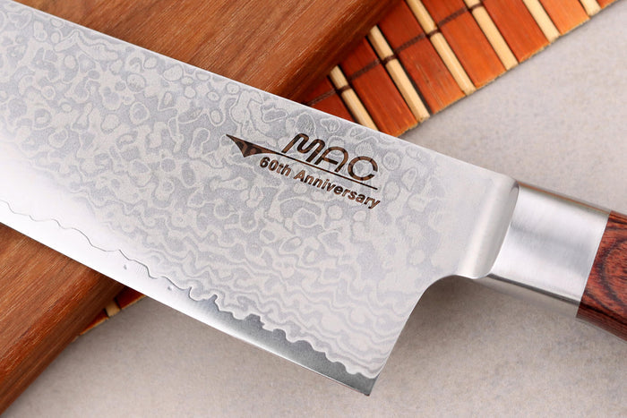 Couteau de chef 20cm japonais MAC Damas 45 couches 60th anniversary - Édition limitée