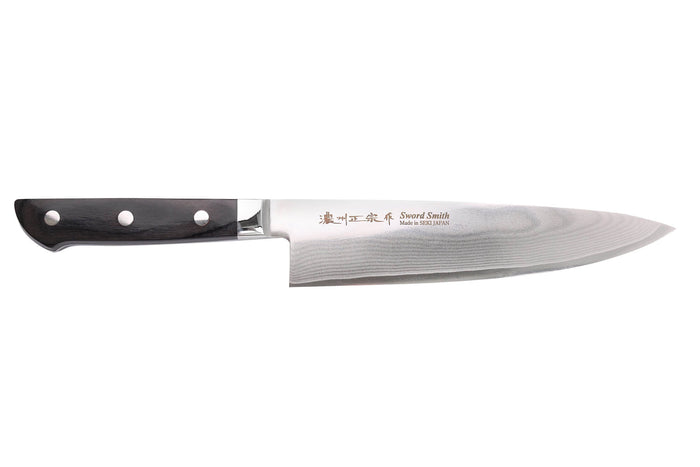 Couteau de chef 20cm japonais Satake Cutlery damas 69 couches
