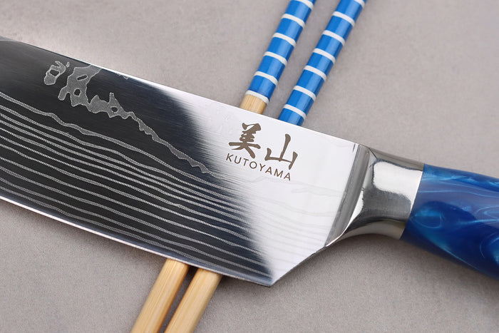 Couteau de chef 20cm Kutoyama Blue Wave