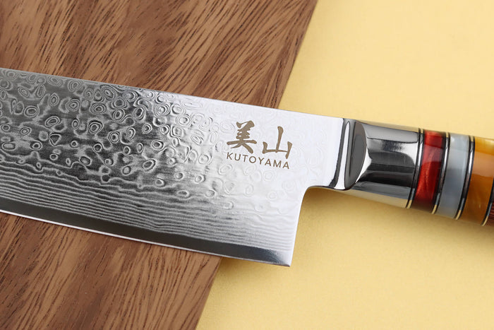 Couteau de chef 20cm Kutoyama damas pakka rainbow