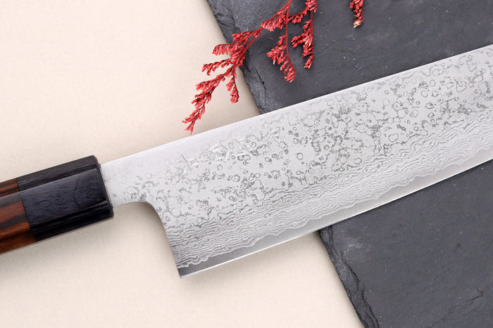 Couteau de chef 21cm japonais artisanal Makoto Kurosaki VG7 Damas