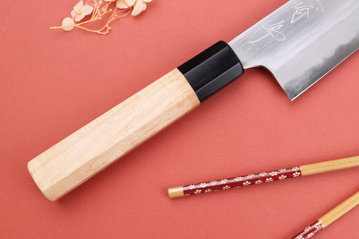 Couteau de chef 21cm japonais artisanal Naoki Mazaki WS2 poli