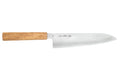 Couteau de chef 21cm japonais artisanal Sakai Kikumori TS10 en chêne