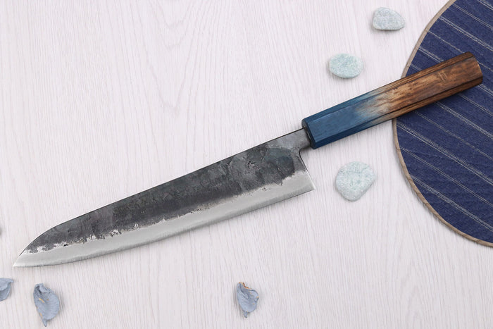 Couteau de chef 21cm japonais artisanal Yoshihiro Rugged Black