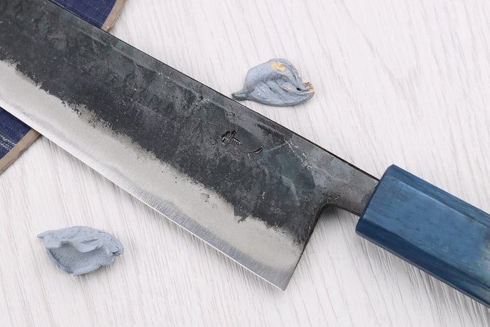 Couteau de chef 21cm japonais artisanal Yoshihiro Rugged Black