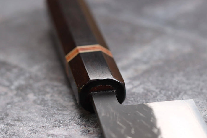 Couteau de chef 21cm japonais artisanal Yuzo Black SLD ébène et cognassier