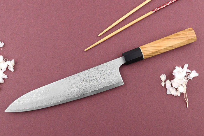 Couteau de chef 21cm japonais artisanal Yuzo Damas VG10