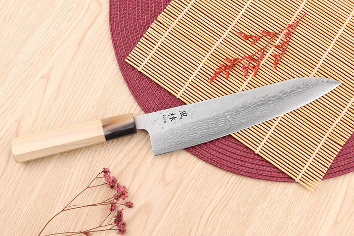 Couteau de chef 21cm japonais artisanal Yuzo Haruto Damas