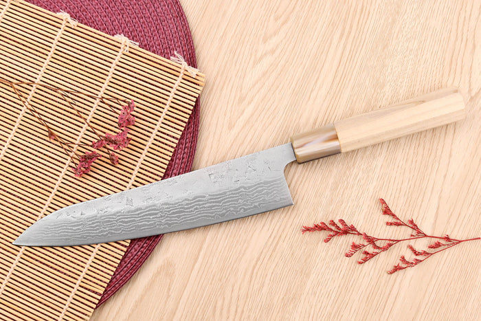 Couteau de chef 21cm japonais artisanal Yuzo Haruto Damas
