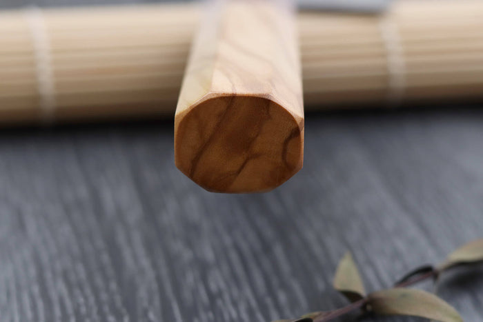 Couteau de chef 21cm japonais artisanal Yuzo SLD olivier et cognassier