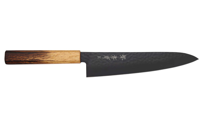 Couteau de chef 21cm japonais Sakai Takayuki Kurokage VG10 manche en chêne brûlé