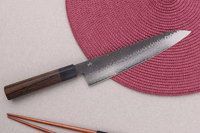 Couteau de chef 21cm japonais Shizu Hamono Gen VG10 damas