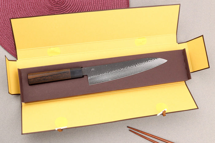 Couteau de chef 21cm japonais Shizu Hamono Gen VG10 damas