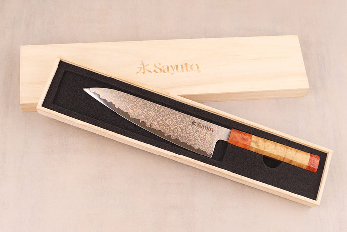 Couteau de chef 21cm Sayuto Érable Damas 12Cr
