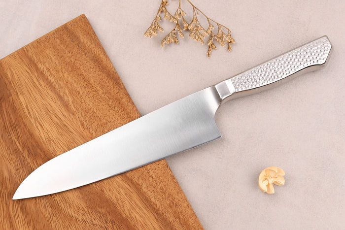 Couteau de chef alvéolé japonais Glestain Home Series 19cm