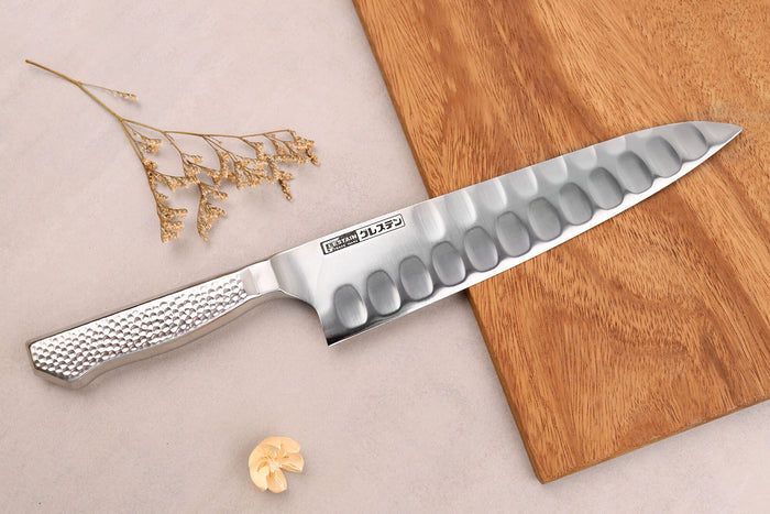 Couteau de chef alvéolé japonais Glestain Home Series 21cm