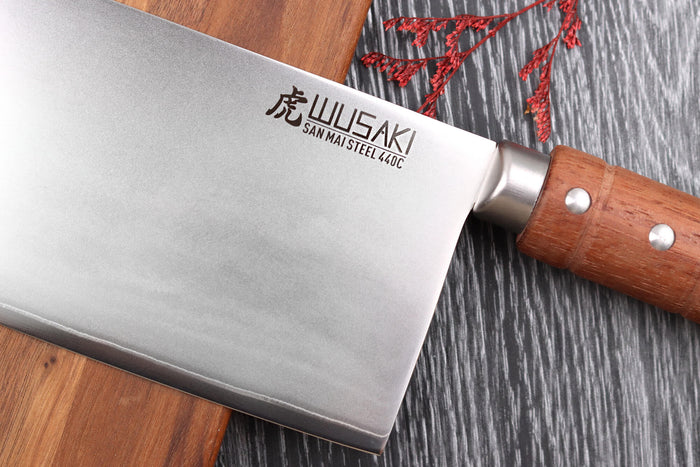 Couteau de chef chinois 17,5cm Wusaki Padouk San Mai