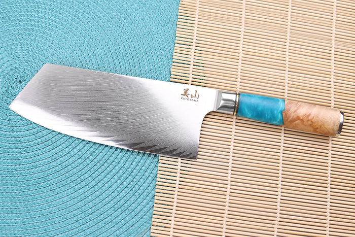 Couteau de chef chinois 20cm Kutoyama damas Azur