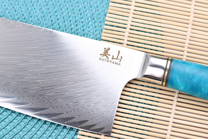 Couteau de chef chinois 20cm Kutoyama damas Azur