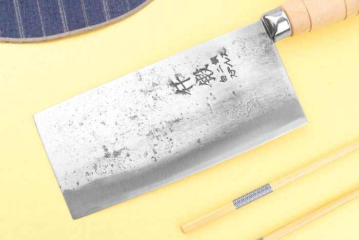 Couteau de chef chinois artisanal japonais 17cm Hatsukokoro Sentan Migaki en érable