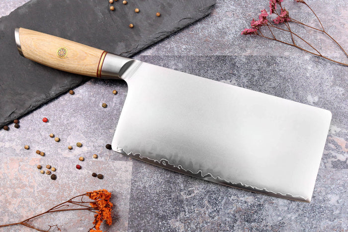 Couteau de chef chinois Fukito Pakka San Mai 19cm