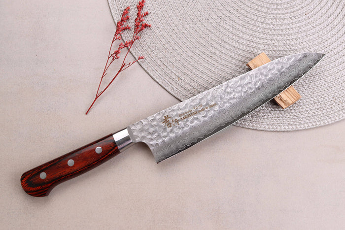 Couteau de chef japonais 21cm Sakai Takayuki Damascus Western 33 couches