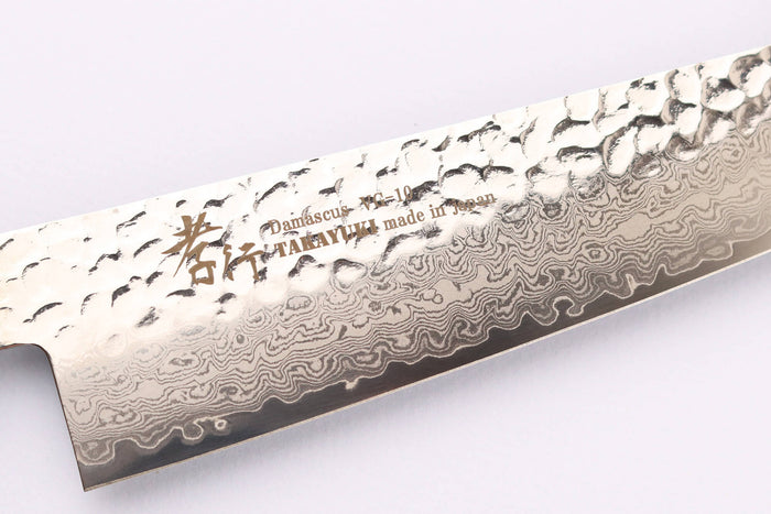 Couteau de chef japonais 21cm Sakai Takayuki Nanairo Blue Damas VG10
