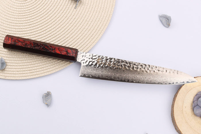 Couteau de chef japonais 21cm Sakai Takayuki Nanairo Wine Damas VG10