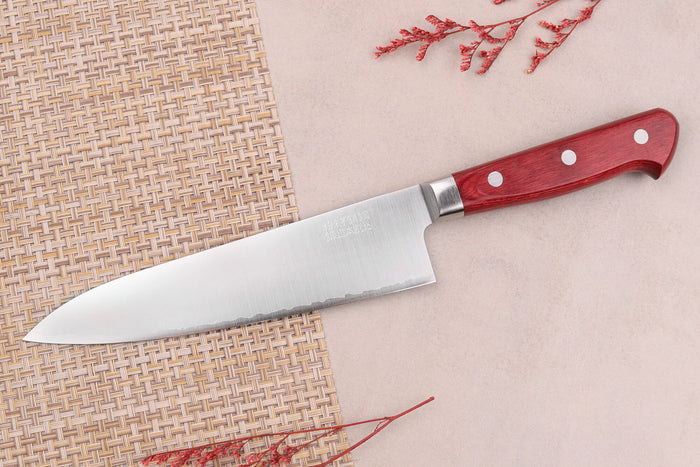 Couteau de chef japonais artisanal Takamura SGR 18cm acier SPG2