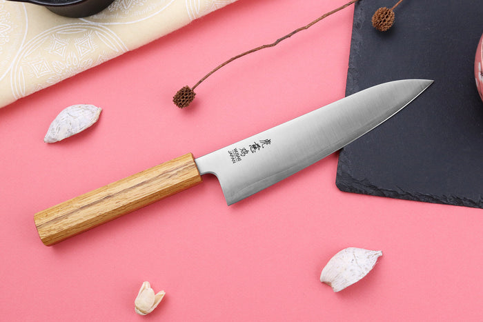 Couteau de chef japonais artisanal Wusaki Migaki G3 18cm
