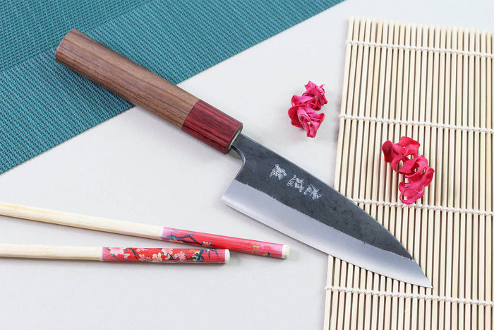 Couteau de chef japonais artisanal Wusaki Yuzo BS2 12cm