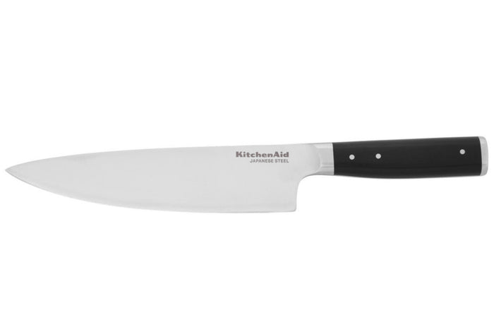 Couteau de chef Kitchen Aid Gourmet lame acier japonais 20cm + étui de protection