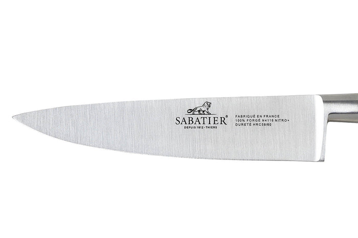 Couteau de chef Sabatier Idéal Bleu Abysse 100% forgé lame 15cm