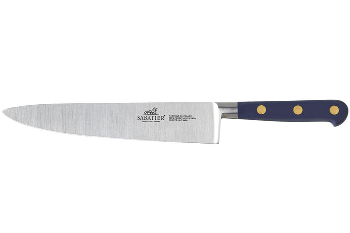 Couteau de chef Sabatier Idéal Bleu Abysse 100% forgé lame 20cm