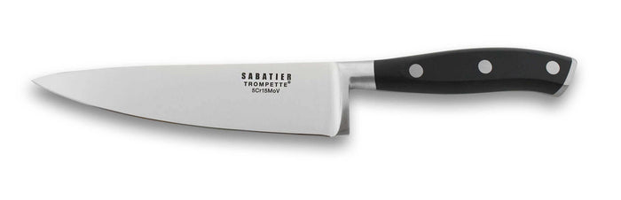 Couteau de chef Sabatier Trompette Vulcano 16cm 3 rivets