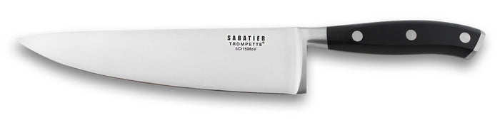 Couteau de chef Sabatier Trompette Vulcano 20cm 3 rivets