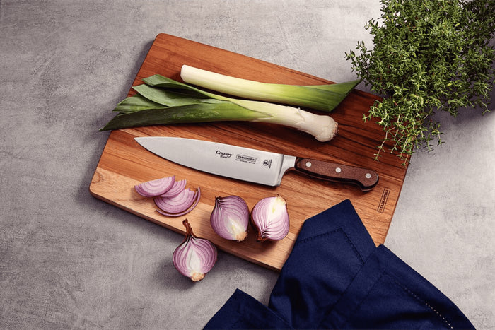 Couteau de chef Tramontina Century lame forgée 20 cm manche technobois