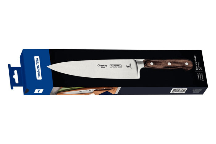 Couteau de chef Tramontina Century lame forgée 20 cm manche technobois