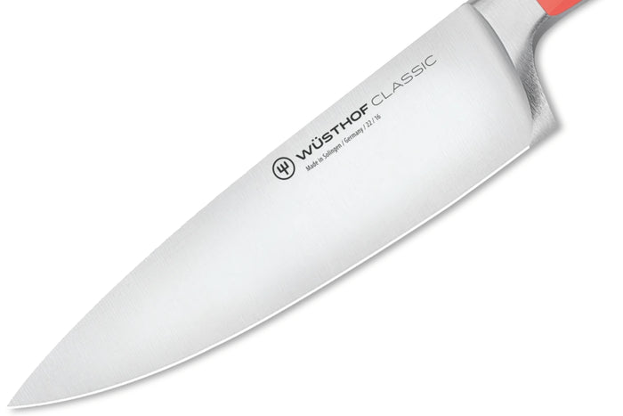 Couteau de chef Wusthof Classic Colour Coral Peach forgé lame 16cm