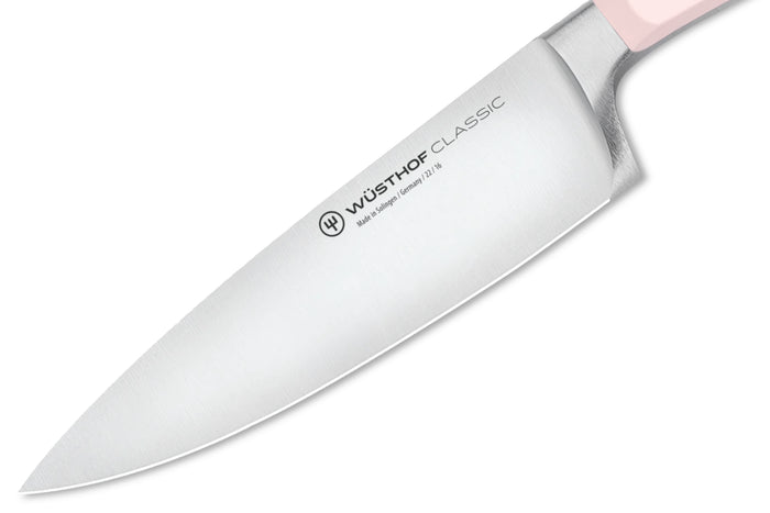 Couteau de chef Wusthof Classic Colour Pink Himalayan Salt forgé lame 16cm