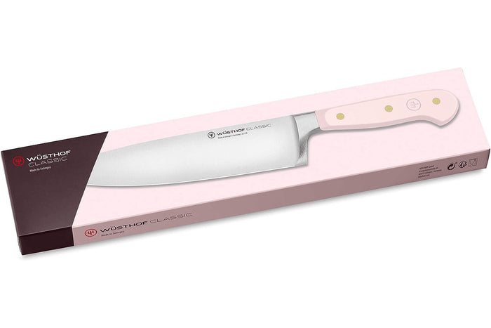 Couteau de chef Wusthof Classic Colour Pink Himalayan Salt forgé lame 20cm