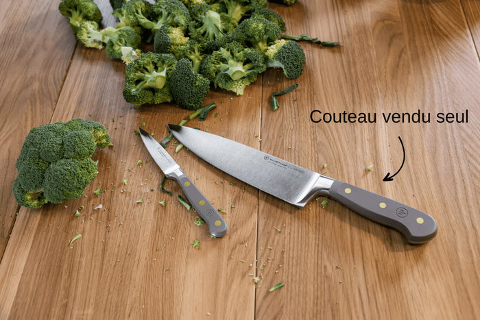 Couteau de chef Wusthof Classic Colour Velvet Oyster forgé lame 20cm