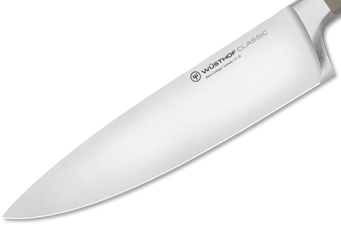 Couteau de chef Wusthof Classic Colour Velvet Oyster forgé lame 20cm