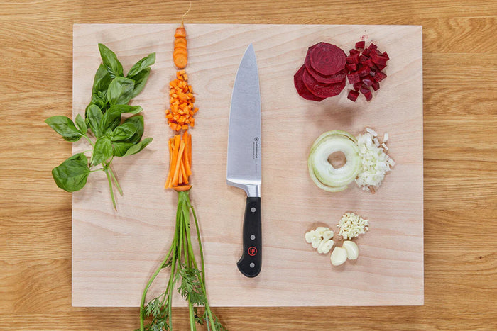 Couteau de Chef Wüsthof Classic forgé 20cm + bloc 6 pièces offert