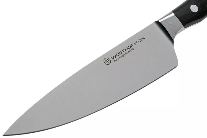 Couteau de chef Wüsthof Ikon forgé 18cm en bois de grenadille