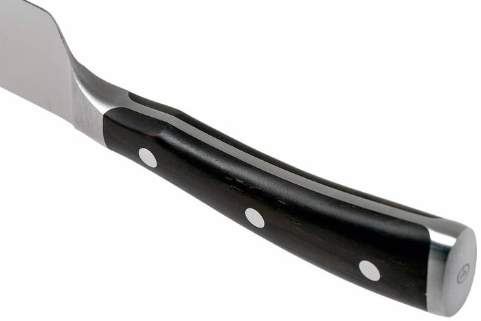Couteau de chef Wüsthof Ikon forgé 18cm en bois de grenadille