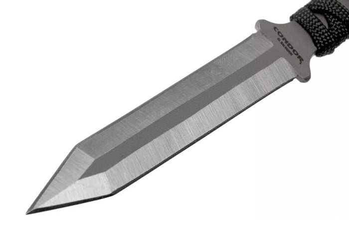 Couteau de cou Condor Neck Gladius 61729 lame 8cm manche paracorde avec étui en kydex